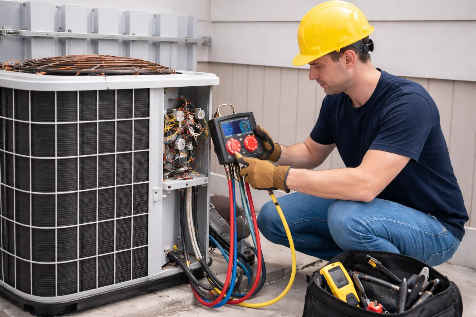 HVAC repair technician