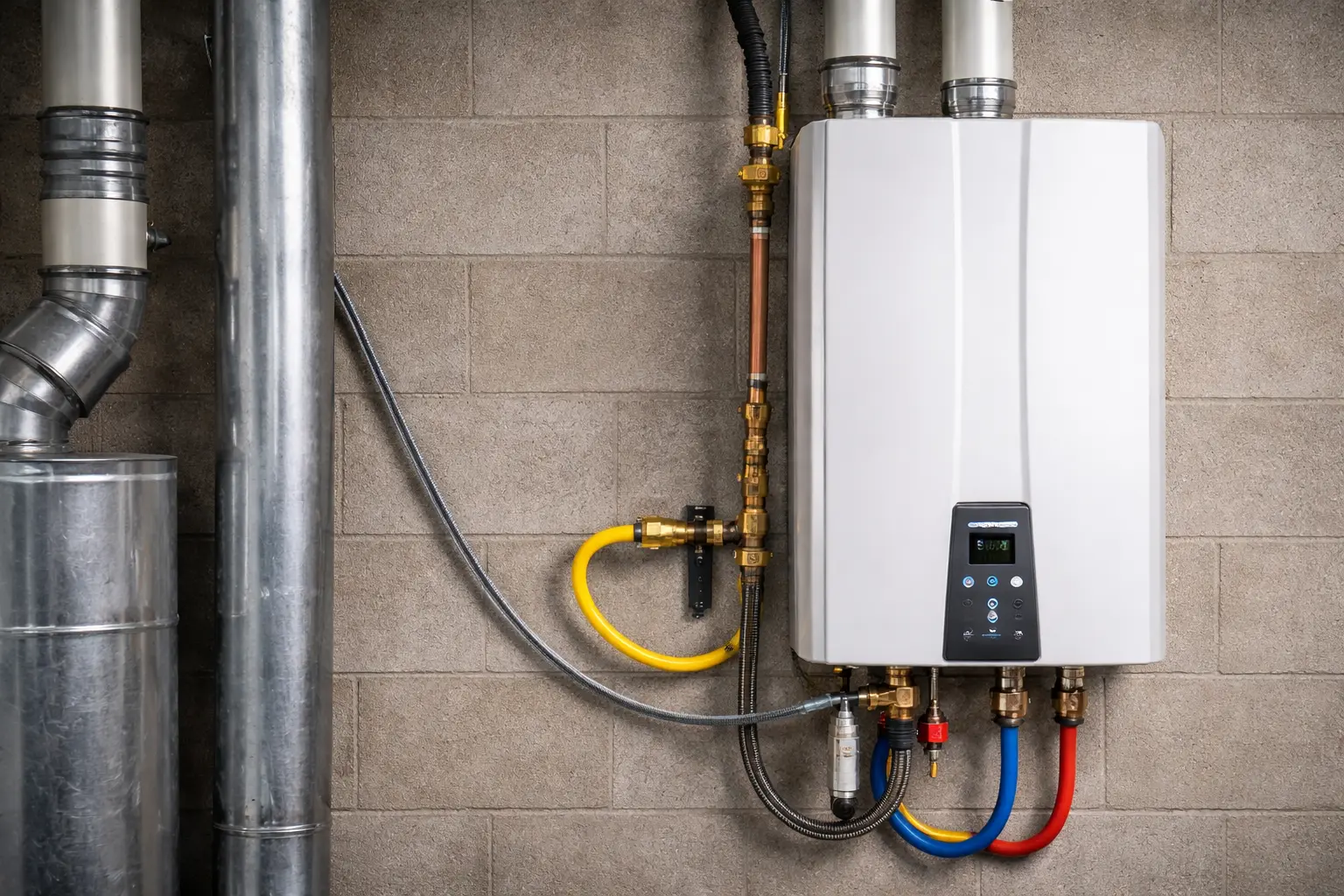 Attic furnace and ductwork